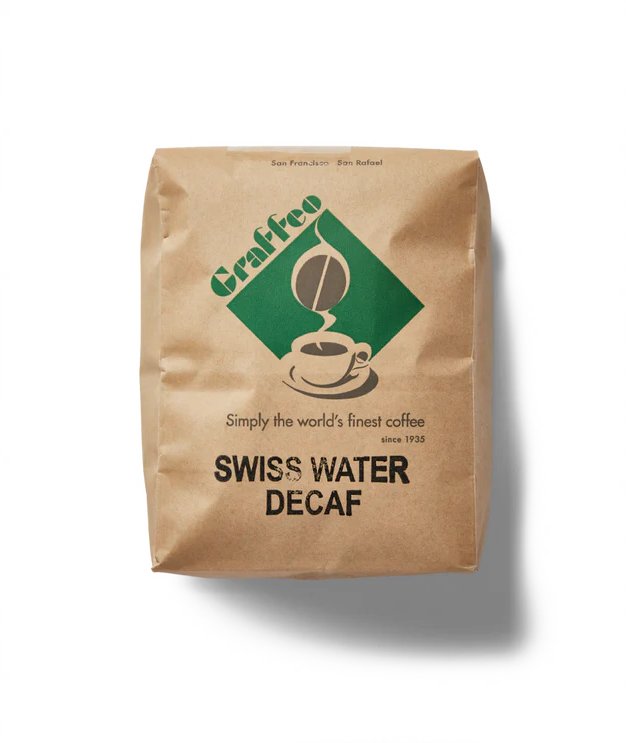 Graffeo Swiss Water decaf coffee bag