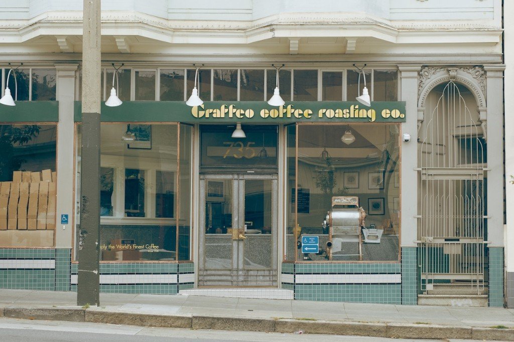 Graffeo Coffee Roasting Co. storefront on Columbus Ave