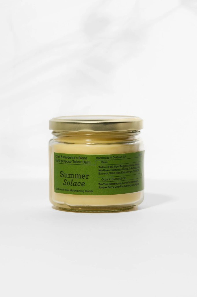 Chef & gardener's tallow balm jar