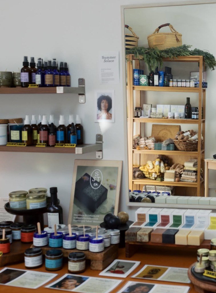 Summer Solace retail studio shelves